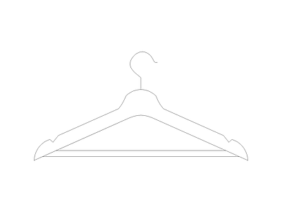 家装人体工程学尺图 衣服架