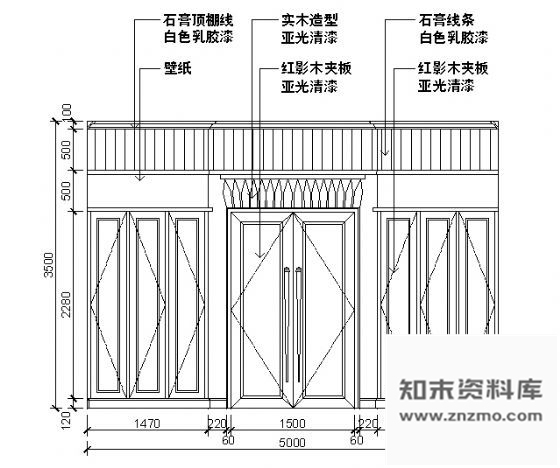 图块/节点餐厅包间立面