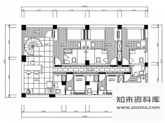 施工图宁波小宾馆设计装修图