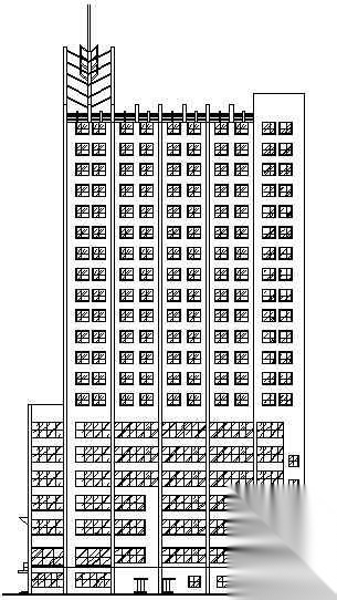 某十九层四星级酒店建筑方案图