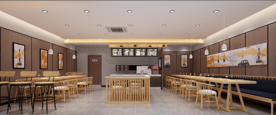 现代快餐店 快餐 小吃
