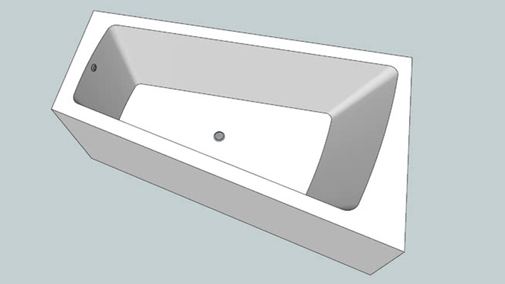浴缸 草图大师模型