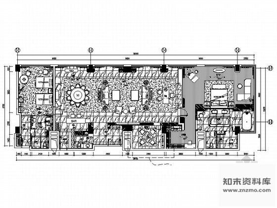 施工图山东首家国际五星级酒店总统套房设计施工图含效果