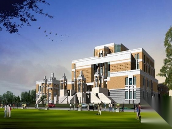某大学图书馆建筑设计方案
