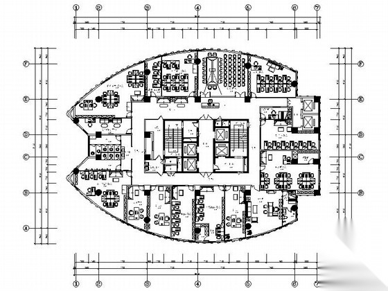 [重庆]环球酒店现代商务写字楼装修施工图