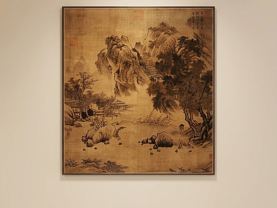 大型山水挂画山水画