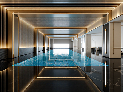 新中式酒店走廊