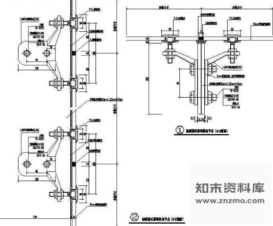 图块/节点玻璃幕墙节点 节点 结构节点图