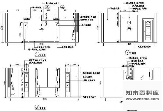 图块/节点餐厅包房立面图8