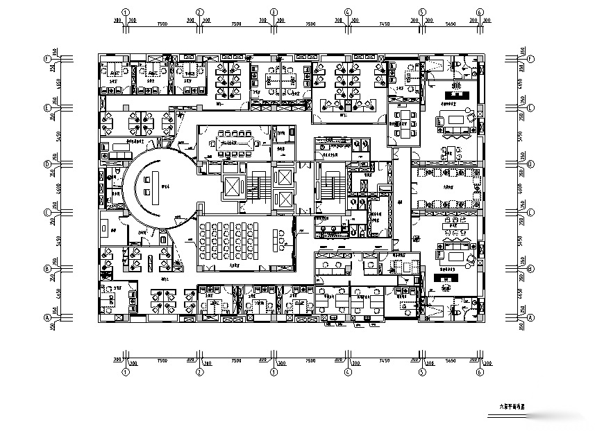 [天津]泰宇集团办公空间设计施工图（附效果图）