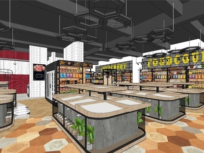 现代生鲜超市 生鲜蔬果蔬菜 保鲜柜