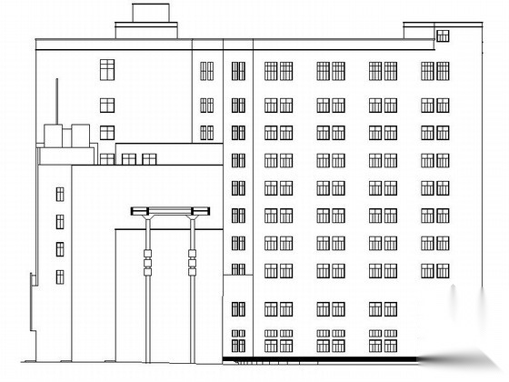 [安徽]某六层大型购物商场建筑施工图（含效果图）