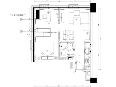 [广东]横琴万象世界一期精装修公寓样板房6套丨施工图