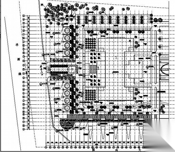 四川科技园一期景观工程全套施工图 工业园区景观