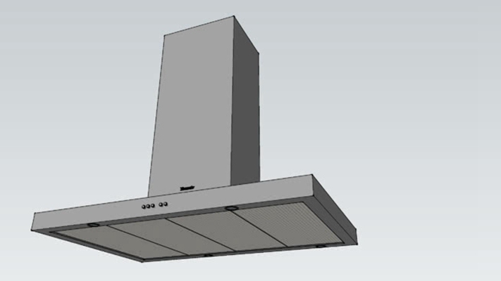 油烟机 草图大师模型