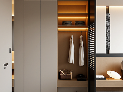 现代衣帽间
