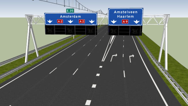 splitsing autosnelweg nederlands / dutch highway 公路 记分牌 其他