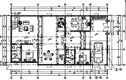 2套北方新式四合院建筑施工图（含效果图）