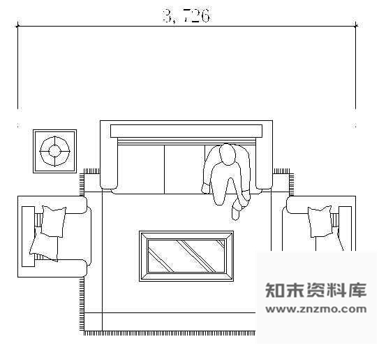 图块/节点沙发图块10