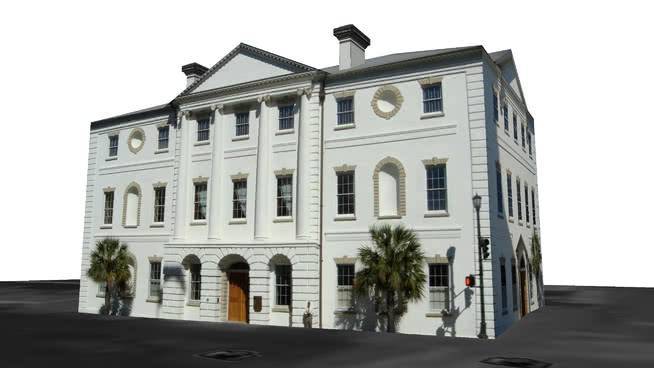 建筑courthouse查尔斯顿，SC 修道院 教堂 钟楼 其他