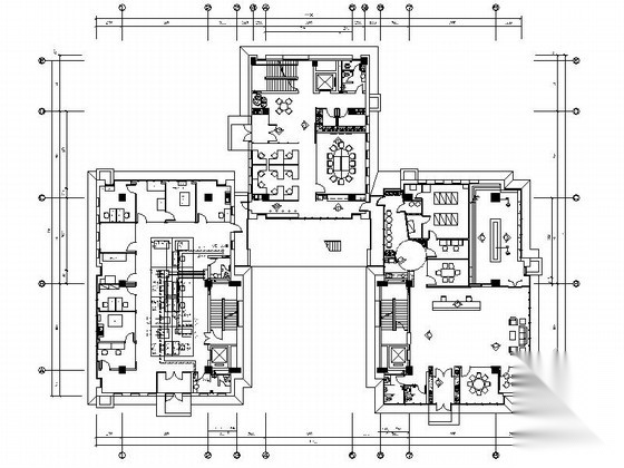 [北京]某耐火集团股份公司办公楼室内装修图