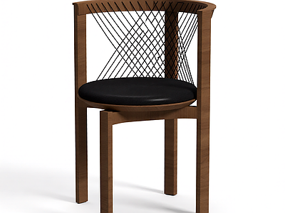木质编织椅