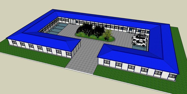 户外建筑 平面布置 施工布置