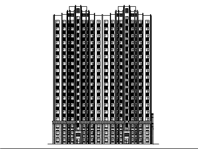 [宁夏]高层剪力墙结构住宅建筑施工图（含多栋住宅楼）