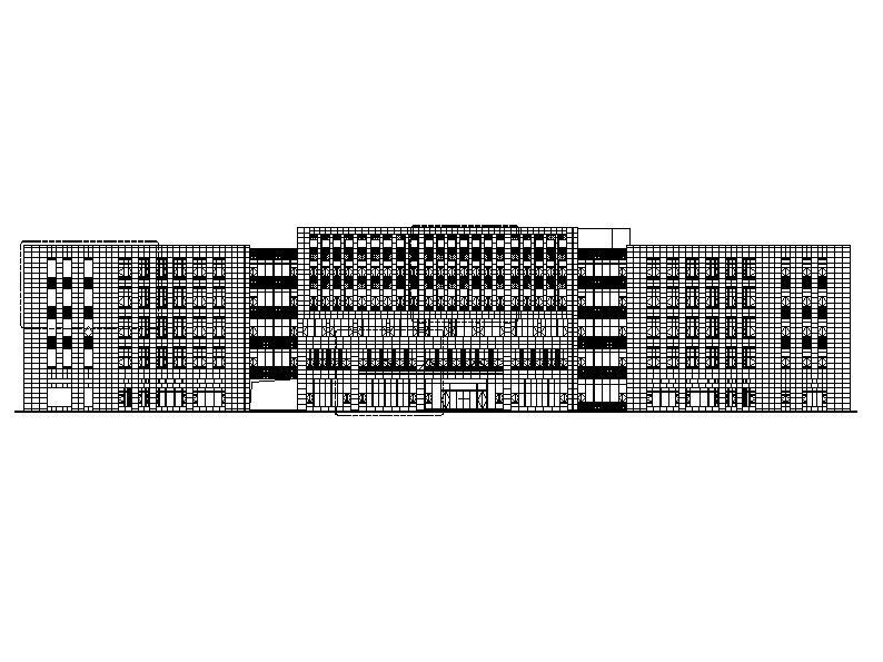 [浙江]五层办公楼石材及铝板幕墙建筑施工图