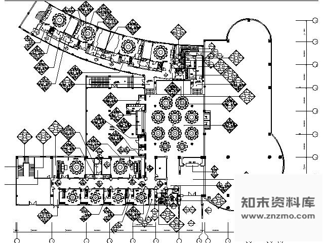 施工图安徽某休闲中心首层徽菜馆施工图(含效果)