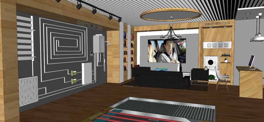 现代风格展厅 厨具