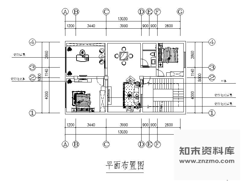 施工图104㎡现代套房室内装修图