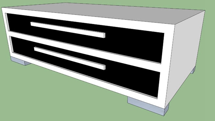 床头柜 草图大师模型