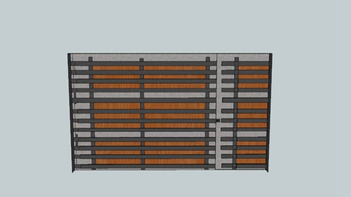 卷帘门 草图大师模型