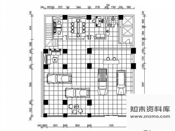 施工图原创现代简约汽车专卖店室内施工图含效果图