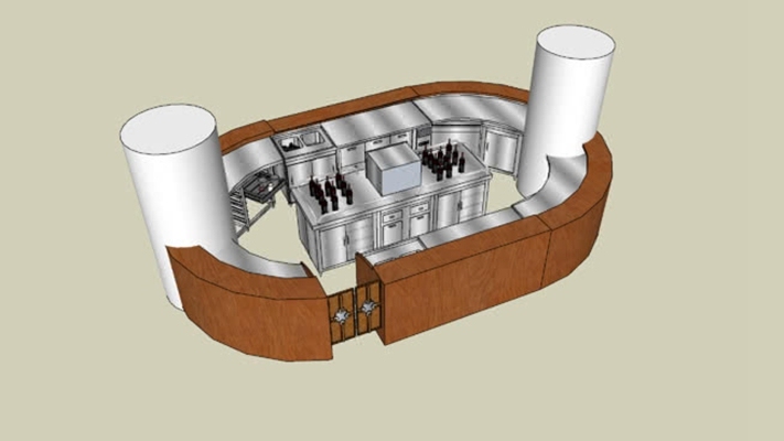 酒吧 草图大师模型