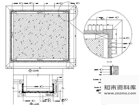 图块/节点方型装饰柱剖面详图