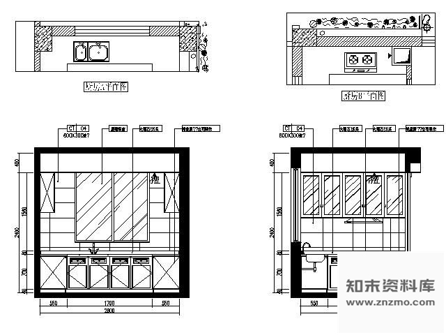 图块/节点样板房厨房立面图