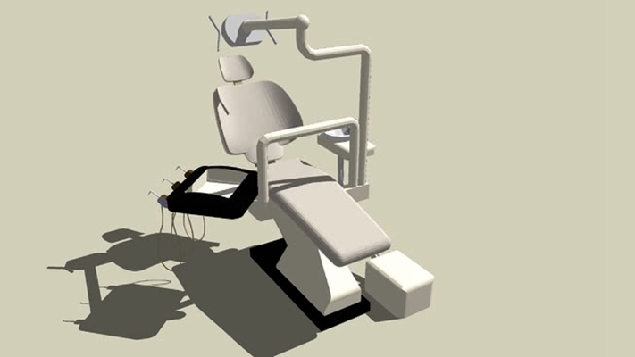 医疗椅 草图大师模型
