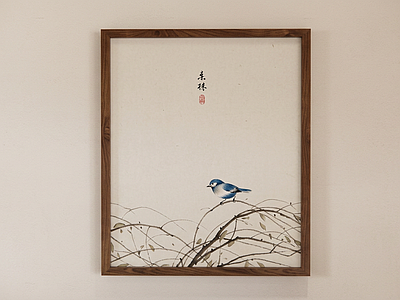 花鸟主题设计挂画挂画