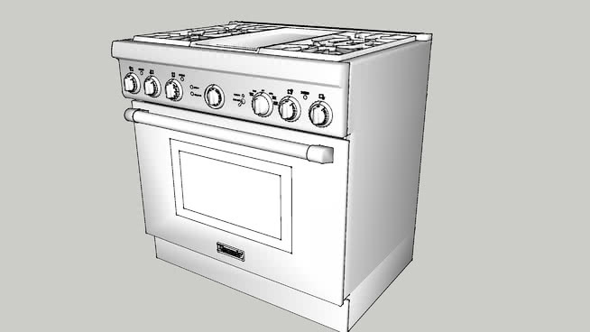 Thermor 36“Gas range” 垃圾箱 钱 火炉