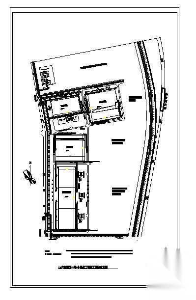 某工业园施工现场给排水消防平面图 市政给排水 给排水图