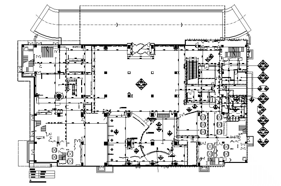[北京]万达铂尔曼五星大饭店全套装修施工图