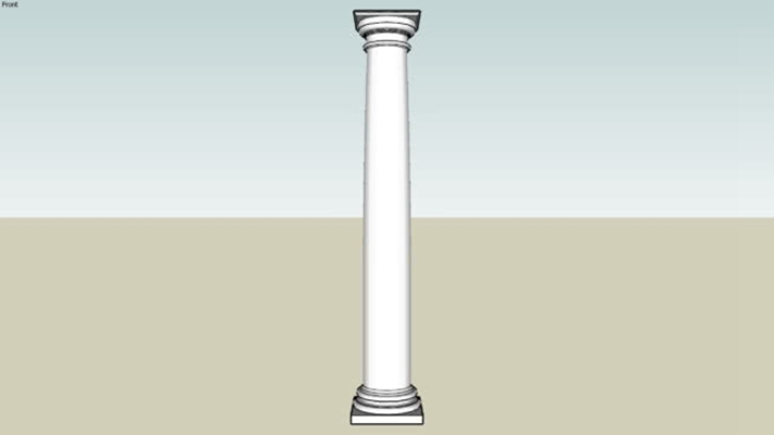 罗马柱 草图大师模型