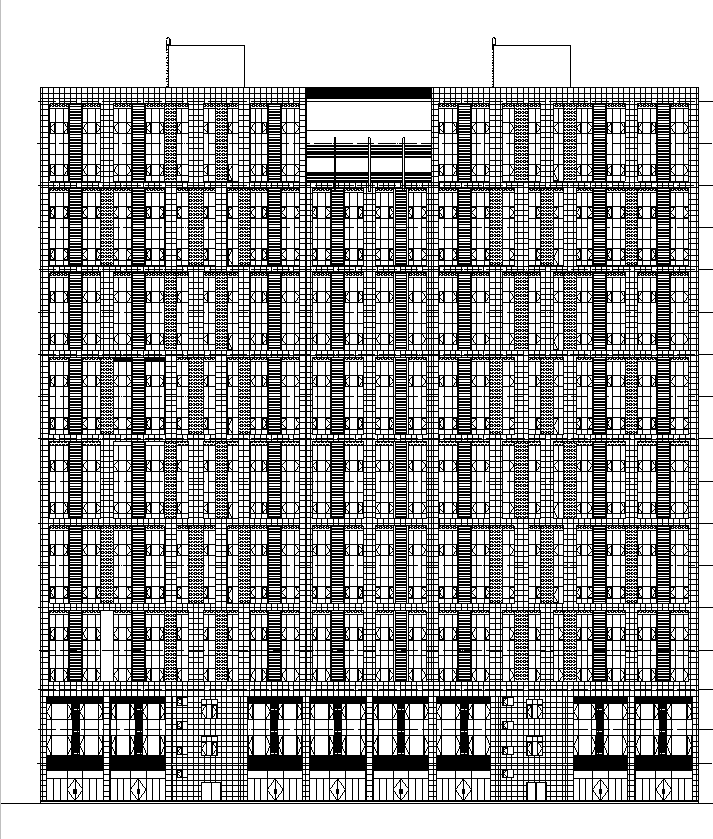 [宁夏]高层塔式住宅建筑施工图（含酒店、商业全专业图...