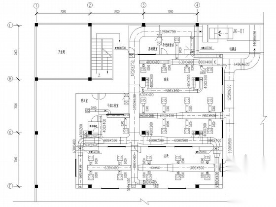 [广东]净化车间洁净空调系统设计施工图 建筑暖通