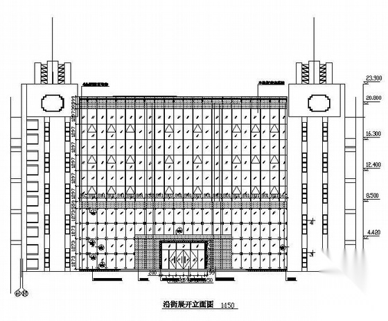 某玻璃幕墙施工图纸