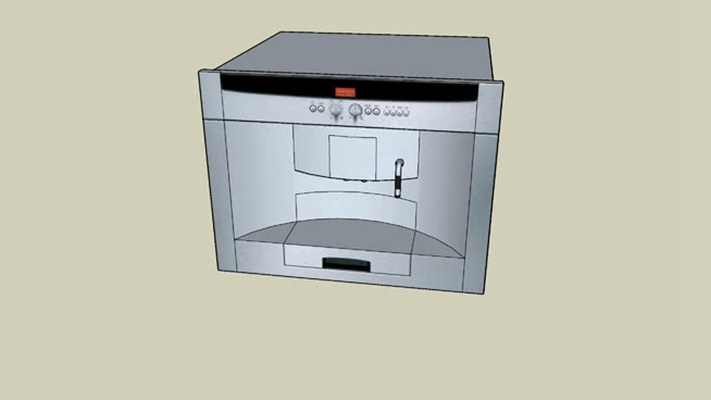 咖啡机 草图大师模型