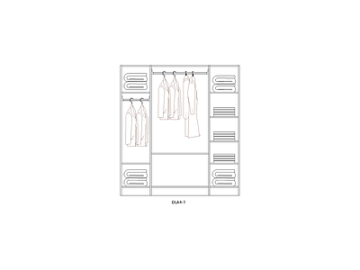 整木家居设计模块动态库 四门柜体