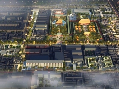 [北京]十大历史名街之一文明景区传统街区历史景观规划... 度假村景观